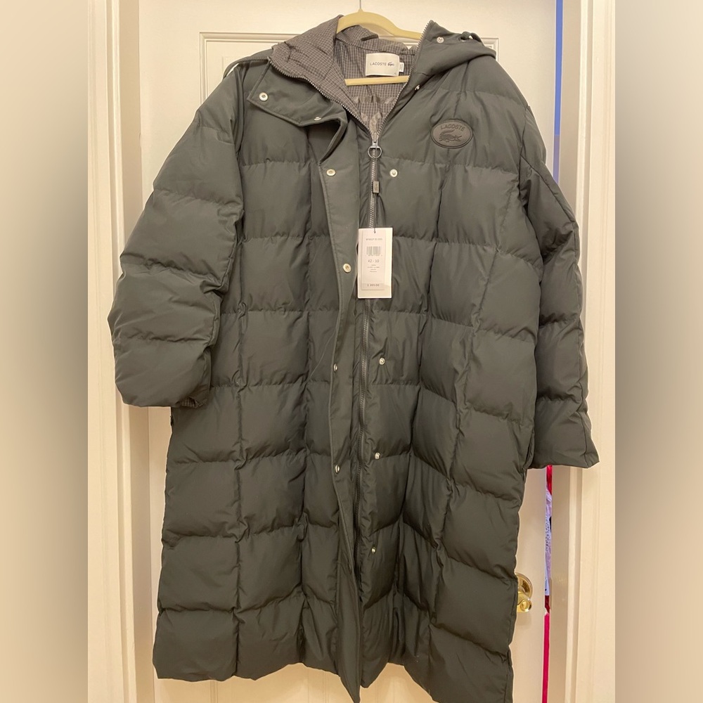 New with tags Lacoste black reversible winter coat